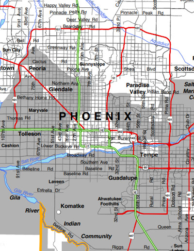 APS Service Territory Map: Phoenix Metro