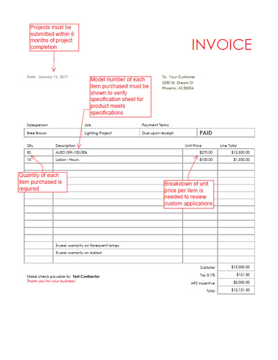 Example Invoice